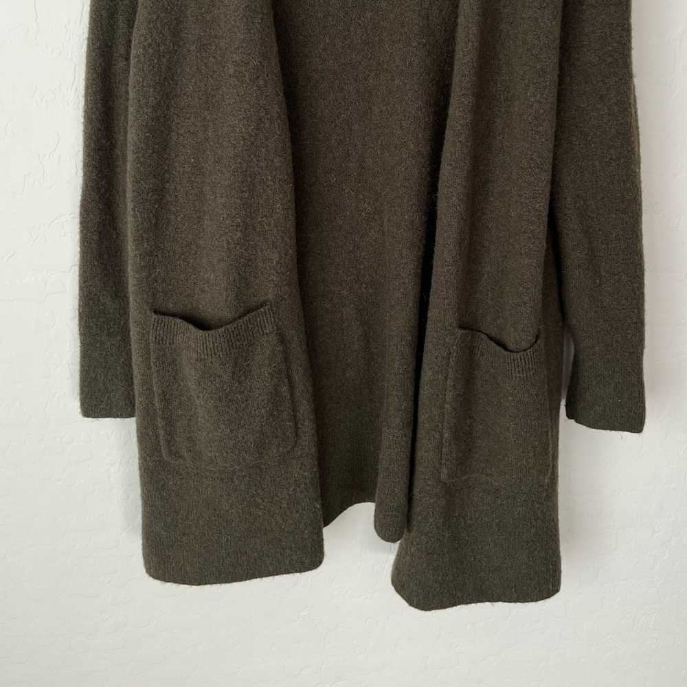 Madewell Kent cardigan sweater wool blend olive green small - Picture 7 of 10